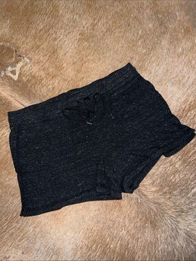 Athletic Works Black High-Waist Lounge Shorts